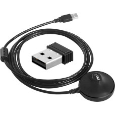 CooSpo ANT+ USB Stick Dongle Receiver Adapter with 6.56 ft Extension Cable for Zwift Bicycle Trainer, Compatible with BKOOL/TacX/Cadence Virtual Reality/PerfPRO Studio/Rouvy/TrainerRoad