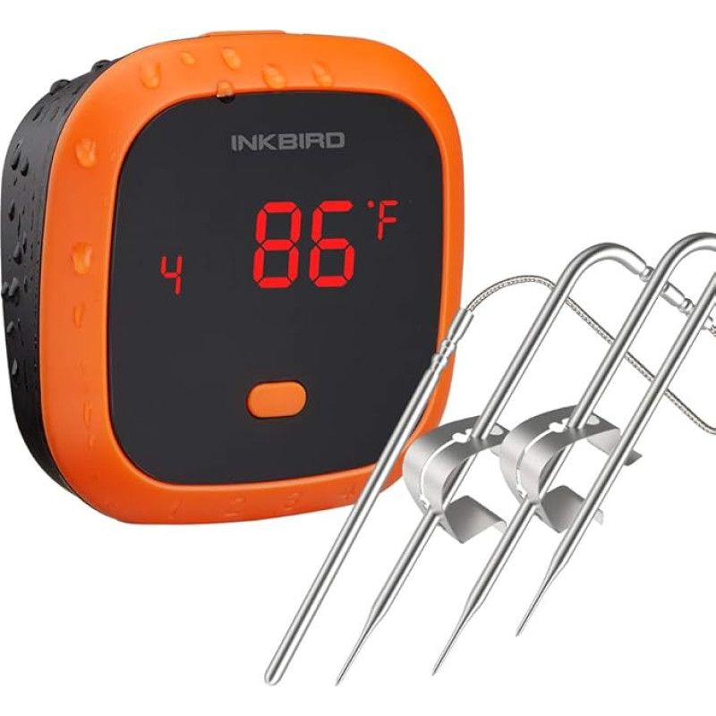 Inkbird Barbeque Meat Thermometer Digital Bluetooth Smoker Wireless Grill Thermometer IBT-6X