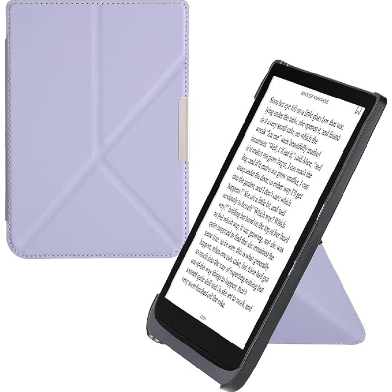 kwmobile ümbris ühildub Pocketbook InkPad 3/3 Pro/Color/Vivlio InkPad 3 ümbrisega - Kunstnahast ümbris - eReader kaitsev ümbris - Cover Lavendel