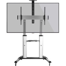 RICOO FS0610 TV Floor Stand Rollable Universal 55-110 Inch (140 - 279 cm) Stand Height Adjustable with Castors TV Mount VESA 400x200-1000x600