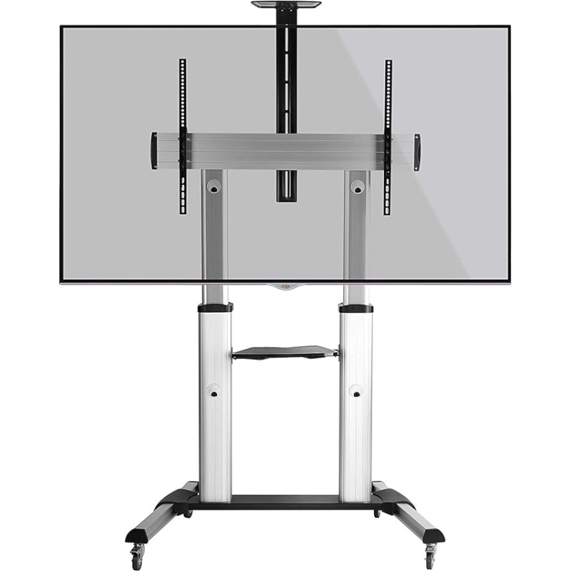 RICOO FS0610 TV Floor Stand Rollable Universal 55-110 Inch (140 - 279 cm) Stand Height Adjustable with Castors TV Mount VESA 400x200-1000x600