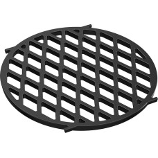 Onlyfire Cast Iron Cooking Grate, Sear Grate for Webe 8834 Gourmet BBQ Series, Cast Iron Grate Diameter 30 cm, Suitable for 57 cm Weber Kettle Barbecue