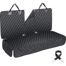 ANOSOSPECIAL Waterproof Child Seat Pad Dog Blanket Car Rear Seat ISOFIX (Black XL), Car Seat Cover Dog Back Seat, Scratch-Resistant Dog Back Seat Universal Fit SUVs