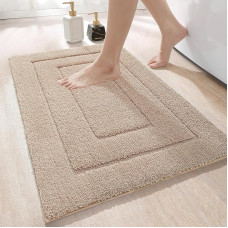 DEXI Bath Mat, Non-Slip, Soft Bathroom Rug, Water-Absorbent, Machine Washable for Shower, Bath and Toilet