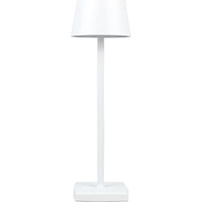 MADCKDEDRT Rechargeable Table Lamp, Table Lamp, Wireless, Bedside Lamp, Aluminium, LED Table Lamp, Suitable for Indoor and Outdoor Lighting (White)