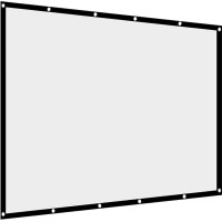 Screen, Foldable Projection Screen for Outdoor Camping Film, Open Air Cinema, Projector Films Screen Portable Outdoor Indoor for Home Cinema (Wall/Tied to a Frame) (84 Inches)
