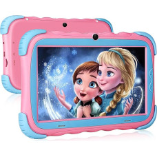 Wainyok laste tahvelarvuti, 7-tolline IPS ekraaniga laste tahvelarvuti, 2GB RAM + 16GB ROM, Quad Core, lastelukk, WiFi kaamera Bluetooth & Kids-Proof Case Android 11 väikelapse tahvelarvuti