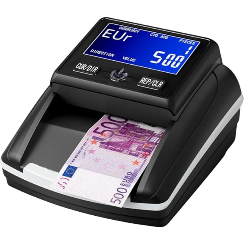 Pangatähtede kontrollija ja rahaarvestusmasin 2-in-1 Stanew pangatähtede kontrollija EUR, USD, GBP, LCD ekraan, pangatähtede detektor kompaktne igal ajal ja igal pool.