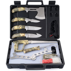 GVDV 14 tk Jahindusnuga ehituskomplekt - Outdoor Camping Knife, Survival Bushcraft Knife, Fishing Knife for Men, Construction Kit, Battles Equipment Accessories