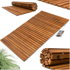 Deuba Acacia Wood Bath Mat - 80 cm x 50 cm - FSC® Certified