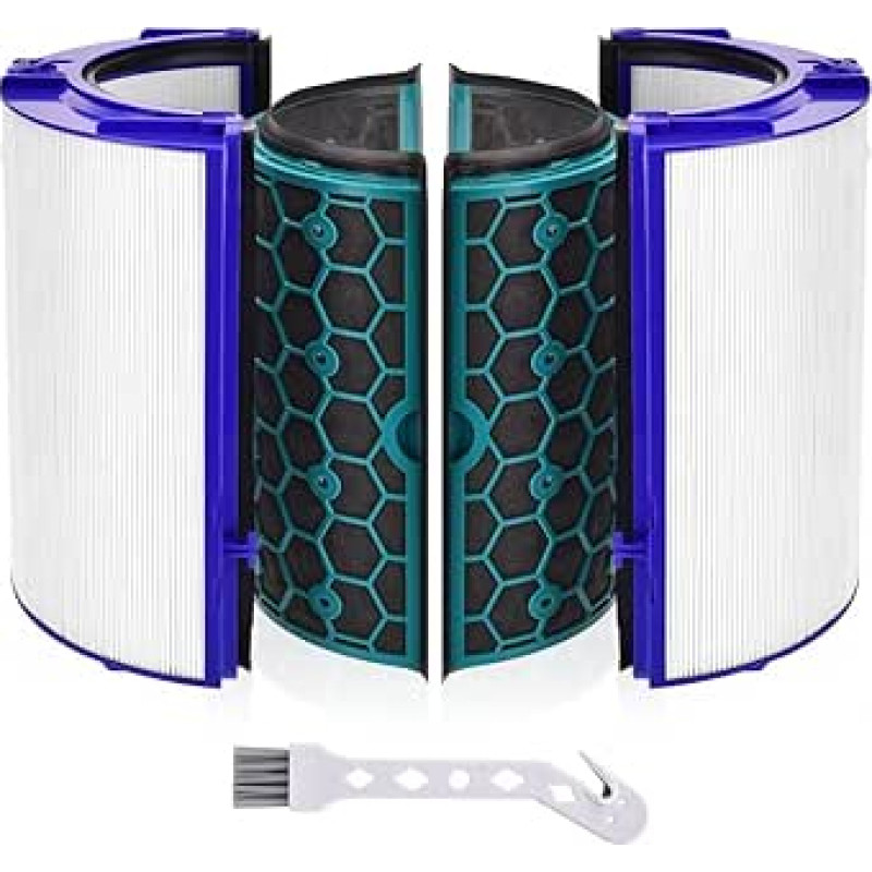Replacement Filter for Dyson HP04 TP04 DP04 TP05 DP05 Pure Cool, HEPA Air Purifier Filter Accessories, 360 Degree Combination Glass HEPA + Carbon Air Purifier Filter, 969048-03 969048-01