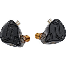 LINSOUL KZ ZS10 PRO X Upgraded 1DD+4BA Hybrid Driver HiFi In-Ear Headphones IEM with Alloy Faceplace Removable Recessed 2Pin Cable for Audiophile Musicians DJ Stage (Without Microphone)