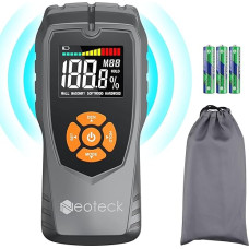 Neoteck niiskusemõõtja seinte niiskusemõõtja müüritise niiskusemõõtja seintele, kipsplaadile, puidule, müüritistele, puidutöödele, krohvile, põrandale, betoonile, 0-50 mm analüüsisügavus