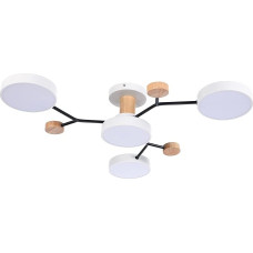 Schindora 4 Heads LED Ceiling Light, 36 W Warm White 3000 K, Wooden Decorative Ceiling Light Diameter 66 cm for Living Room, Kitchen, Dining Room, Home, Office, Children's Room