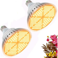 xingruyu taimelamp kasvatusvalgus 120 W LED kasvulamp E27 täis spektri 180 LED taimevalgusti aia kasvuhoone siseruumide taimedele, lilledele ja köögiviljadele (2 tk)