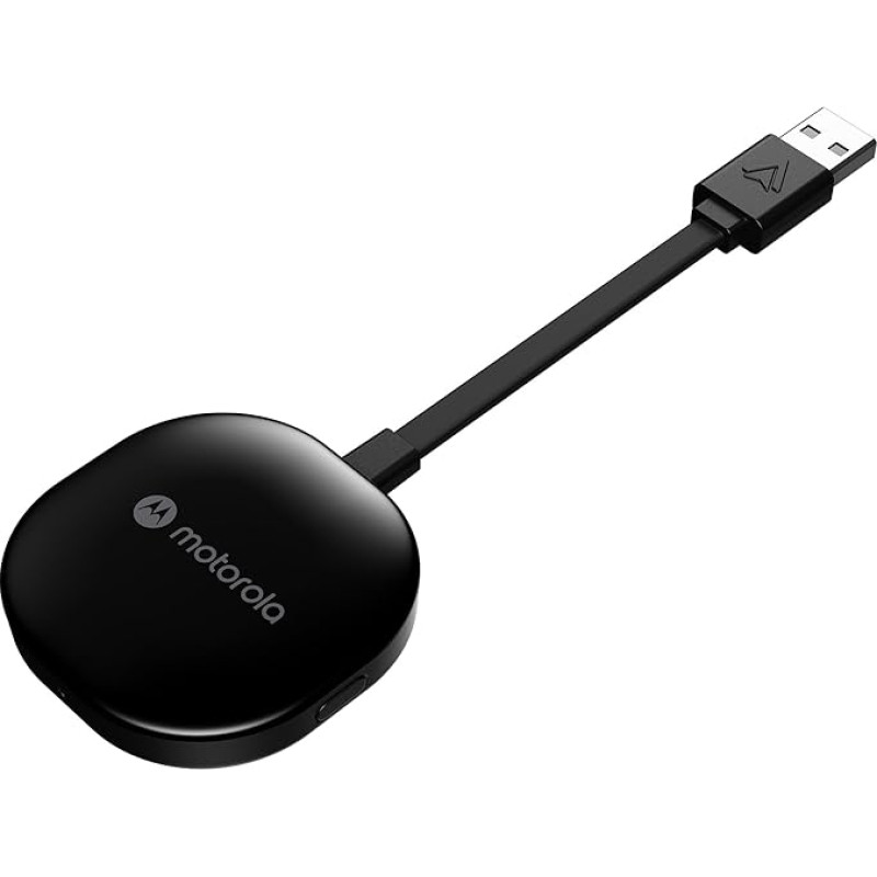 Motorola MA1 Wireless Android Car Adapter - Instant Connection from Smartphone to Screen with Easy Setup - Direct Plug-in USB Adapter - Secure Gel Pad Included