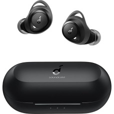 Soundcore Life A1 In-Ear Bluetooth Headphones, Wireless Earbuds with Individual Sound, 35 Hours of Playback, Wireless Charging, USB-C Charging, IPX7 Water Protection, Button Control