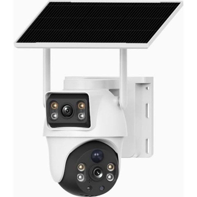 XIAOVV 2.5K 4G Outdoor Solar aku jälgimiskaamera, 360° panoraamülevaade, kaitseklass IP65, toetab ainult 4GIoT SIM-kaarte, kõrge resolutsiooniga täisvärviline öine nägemine