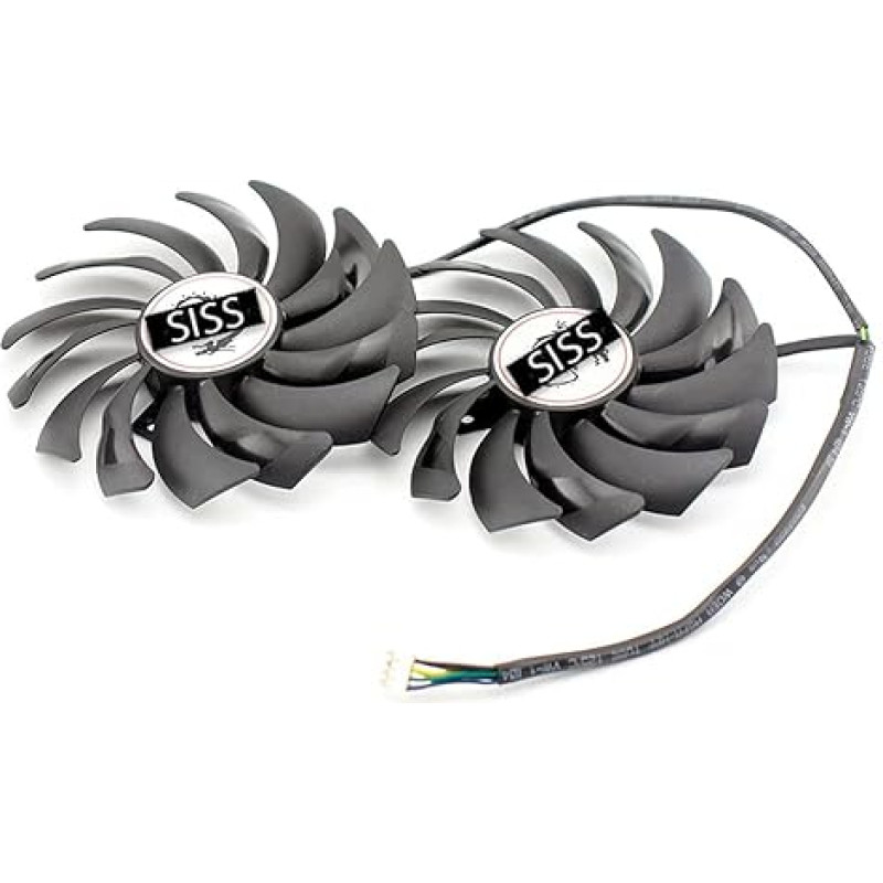 SISS jahutusventilaator graafikakaardi jahutile, mis ühildub MSI GTX 1080TI GAMING TWIN FROZR GTX1070 GAMING GTX1060-GAMING Radeon RX 470-480 RX570-580 PLD10010B12HH 4Pin videokaardi jahutusventilaatoriga