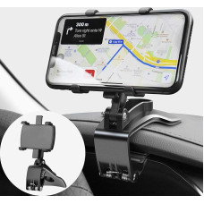 TOFURT auto mobiiltelefoni hoidja mobiiltelefoni hoidja 360 kraadi pööratav - armatuurlaua mobiiltelefoni hoidja auto klamber hoidja auto telefonihoidik sobib 4 kuni 7-tollise nutitelefoni jaoks