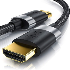 5 m 8K HDMI Cable 2.1 - 8K @ 60Hz / 120Hz - 4K @ 240Hz - HDTV 7680 x 4320 - UHD II - HDMI 2.1 2.0a 2.0b - 3D - High Speed HDMI Cable Ethernet - HDR ARC - Precision Connector - Compatible with PC TV