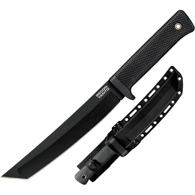 Cold Steel 49LRT Unisex Adult Recon Outdoor Knife Tanto Blade Handle Krey EX SK5 Carbon Steel Sharp Knife for Adventure, Lovers, Outdoor Tool, Multicoloured, Normal