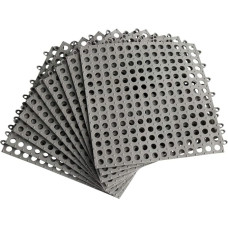 G-LIKE Pack of 10 PVC Floor Tiles - Connectable Tiles Bathroom Shower Kitchen Swimming Pool Pet Area Mat for Floor DIY Interlocked Non-Slip with Massage Suction Cups Drainage 30 x 30 cm (Grey)