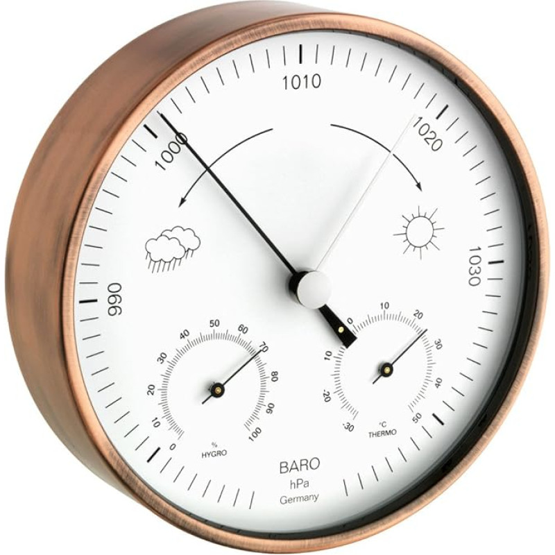 Blooming Weather 20.2027.51 Copper Analogue Outdoor Weather Station - Copper