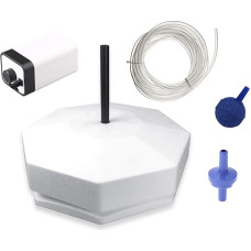 Pondlife Pond ice preventer set 3 including adjustable air pump and accessories, for an ice-free garden