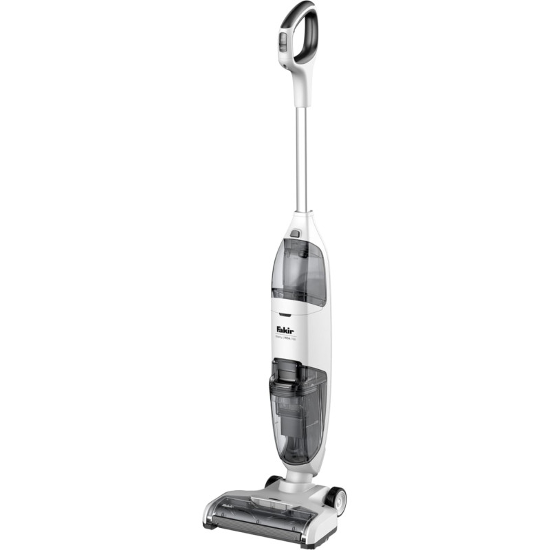 Fakir Starky WDA 700 Battery Bagless Vacuum Cleaner, 120 W, 3-in-1 Wet Dry Vacuum Cleaner, Cordless Floor Vacuum Cleaner, 22.2 V Battery, 2 Suction Levels with Various Attachments, 25 Minutes Runtime,