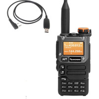 Quansheng UV-K5(8) VHF UHF Dual-Band Ham 5W Kaasaskantav kahesuunaline raadio Walkie Talki FM NOAA UV-K5 Plus W/USB programmeerimiskaabel