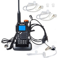 HYS Quansheng UV-K5(8) 5W Dual Band Walkie Talkie laetav akude raadio, VHF UHF kahesuunaline raadio koos kõrvaklappidega, selge helitoru, kõrvaklapid (K5)