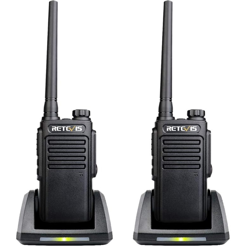 Retevis RT647 veekindel Walkie Talkies IP67, kaasaskantav raadio pika ulatusega, litsentsitud tasuta raadio, käed-vabad Walkie Talkie Kalapüük Kajak Camping (Pack of 2, must)