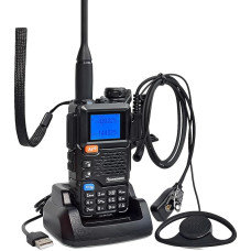 HYS Quansheng UV-K5(8) VHF UHF 5W Walkie Talkie pikamaa laetav kahesuunaline raadio (koos kruviga), 200 kanali VOX funktsioon, sisseehitatud LED-valgus (5RPLUS)