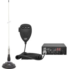 PNI CB raadiokomplekt CB Escort HP 8000L ASQ + CB antenn ML100, kaasa arvatud sigaretisüütaja pistik.