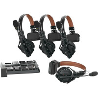 Hollyland Solidcom C1 Pro traadita intercom süsteem ENC müravastane täisdupleks 4 kasutajat 350m meeskondlik kommunikatsioon PTT Mute Single peakomplekt kiriku drone TV filmi tootmiseks 1 Master & 3 kaugjuhtimispulti