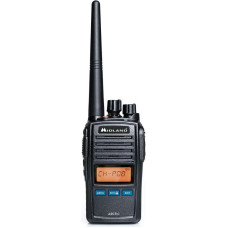 Midland Arctic VHF meresagedusala käsiraadio kolmekordse kellafunktsiooniga must