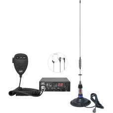 CB raadiokomplekt CB PNI Escort HP 8001L ASQ + CB antenn PNI ML70, sigaretisüütaja pistik ja HS81L kõrvaklapid kaasa arvatud