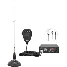 CB raadiokomplekt CB PNI Escort HP 8001L ASQ + CB antenn PNI ML100, sigaretisüütaja pistik ja HS81L kõrvaklapid kaasa arvatud