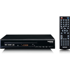 Lenco DVD-120 DVD mängija - HDMI ja SCART ühendus - USB taasesitus - MP3, MPG, MPEG4, AVI - Audio ja video väljund - Kaugjuhtimispult - Must, DVD-120BK, kompaktne