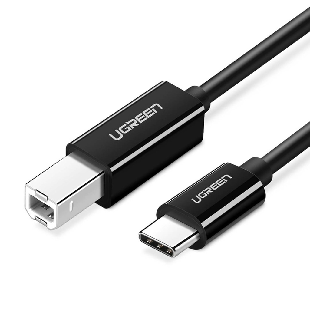 USB-C - USB-B 480Mbps 2m must printeri kaabel