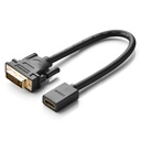 Adapter HDMI (emane) ja DVI (isane) vahel 0,15m musta värvi