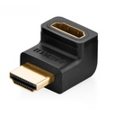 Adapter nurgapistik HDMI pistikupesa jaoks must