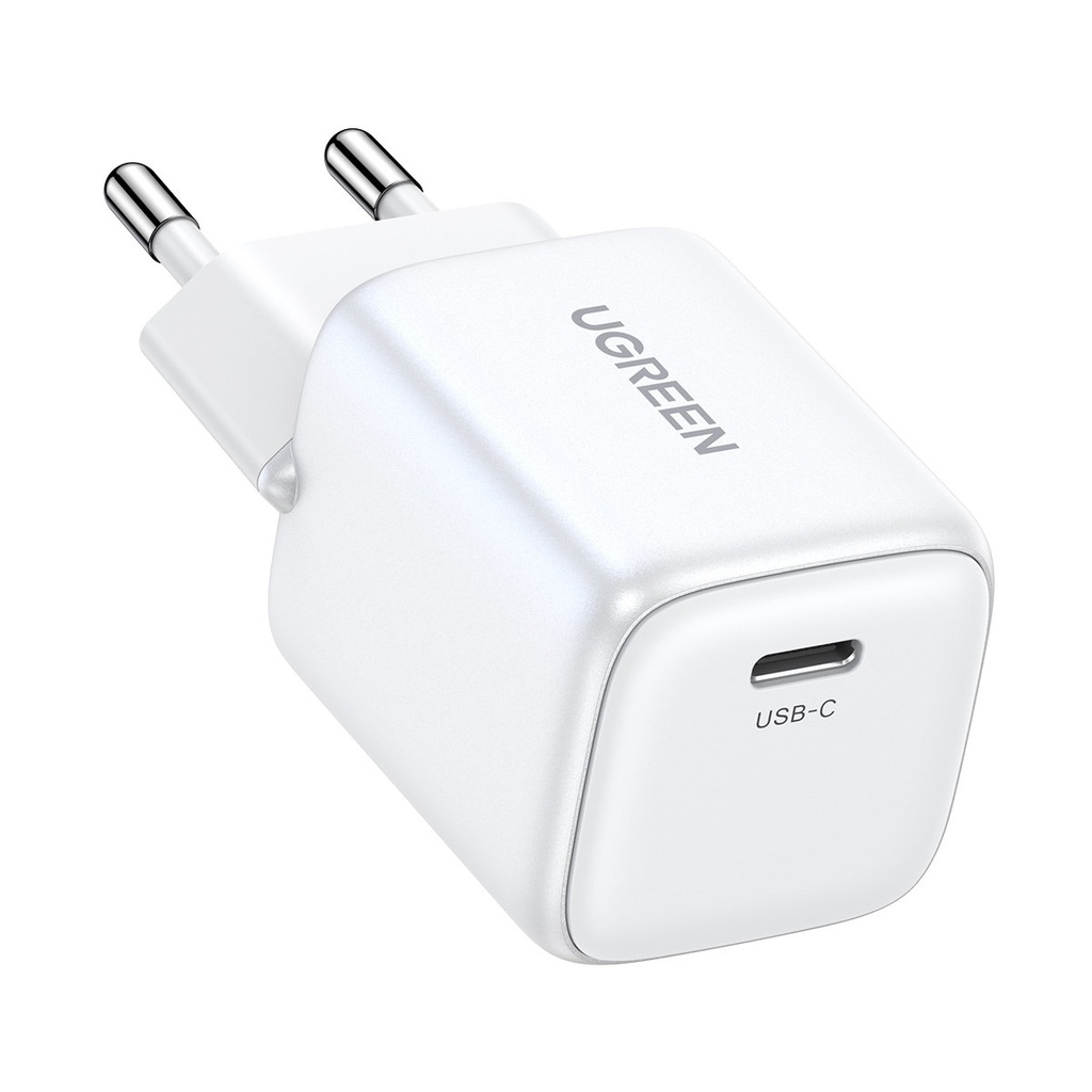 GaN 1x USB-C 20W PD Nexode Mini kiirlaadija valge