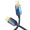 Kaabel iPhone USB-C - Lightning ekraaniga 20W 1,2m must