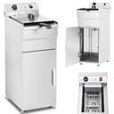 Freestanding electric fryer on cabinet 400V 16L
