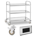 3-shelf stainless steel waiter's cart