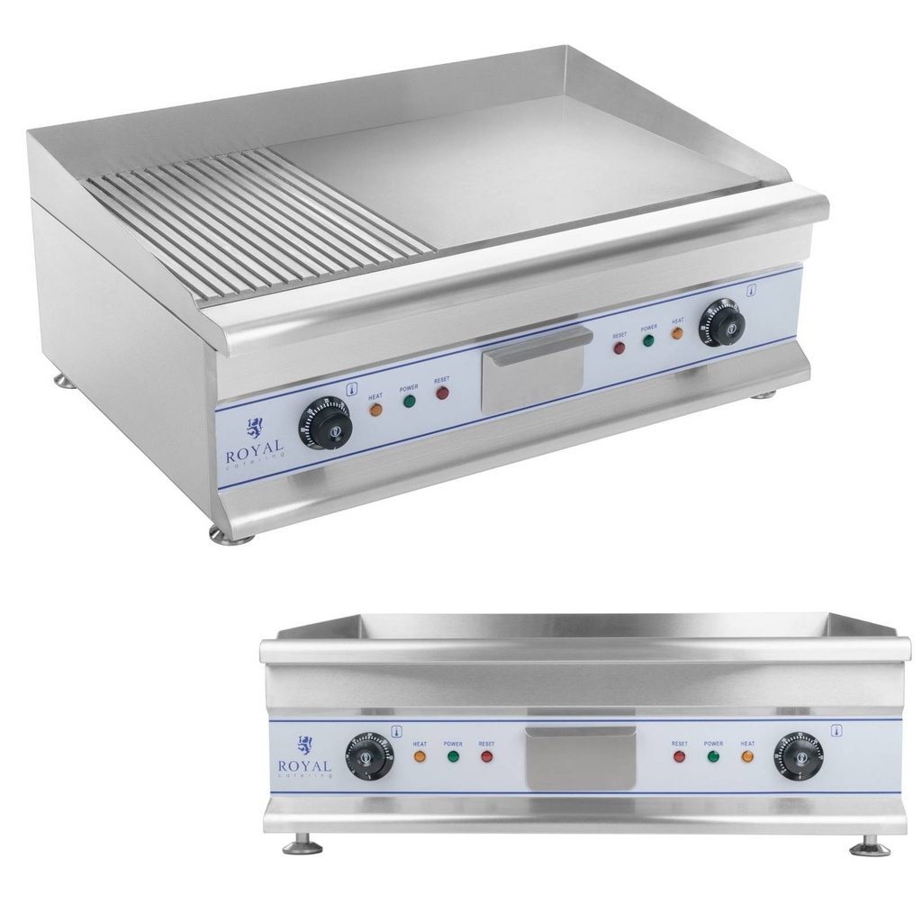 Double grill large fluted 75cm