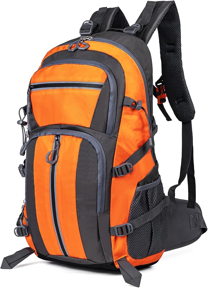 GreenTaya Hiking Backpack Trekking Backpack 55L Men Women Outdoor Hiking Backpack Waterproof with Reflective Stripes Breathable Travel Backpack for Camping Cycling Climbing Travel