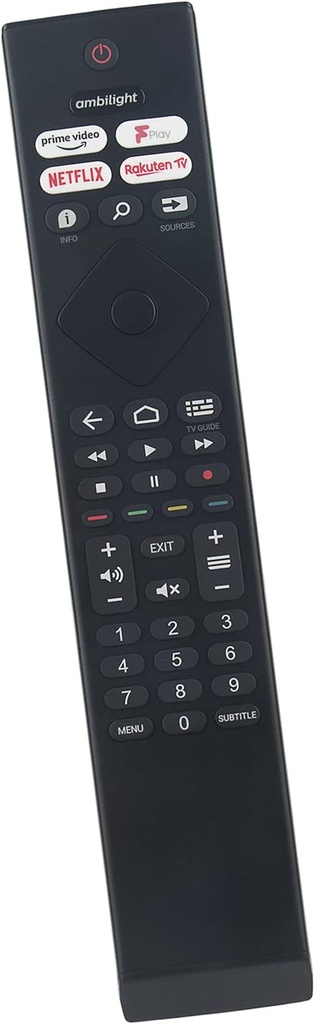 ALLIMITY Remote Control Replacement for Philips 4K Ultra HD LED TV 996592101491 398GR10BEPHN0043HR2111 HR45B-GJ04 43PUS8506 50PUS8506 58PUS8506 65PUS8506 70PUS85006 6 75Pus8506